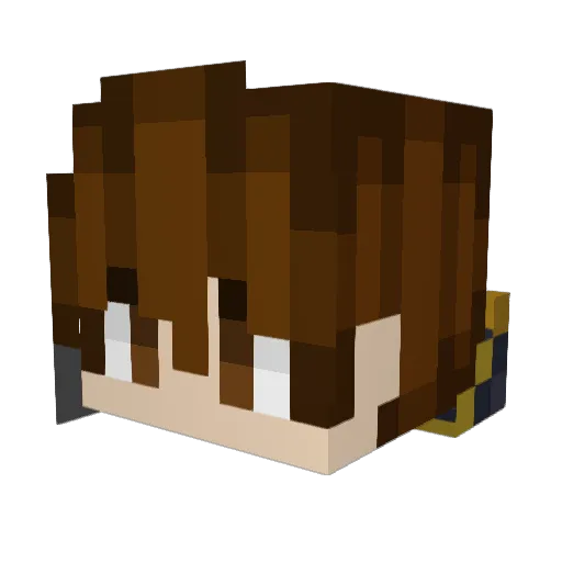 OutlawAle Minecraft avatar head, 3D render
