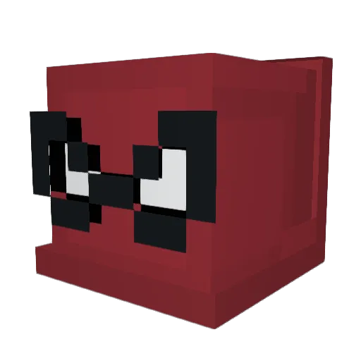 OutlawCanine Minecraft avatar head, 3D render