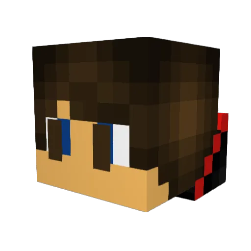 Outlinedezz Minecraft avatar head, 3D render