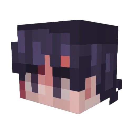 OutlivedEra Minecraft avatar head, 3D render