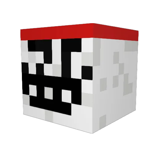 Outofbox Minecraft avatar head, 3D render