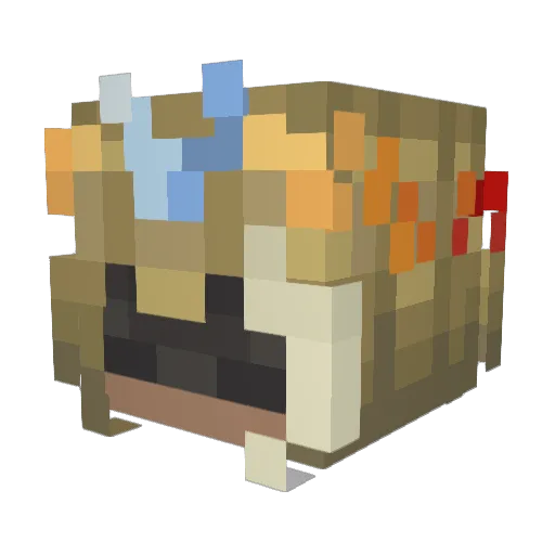 OutroNinja Minecraft avatar head, 3D render
