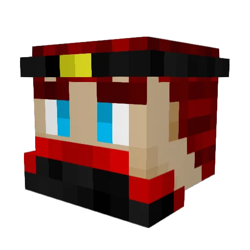 Outs1d3r Minecraft avatar head, 3D render