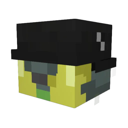 OutsideTheBag Minecraft avatar head, 3D render