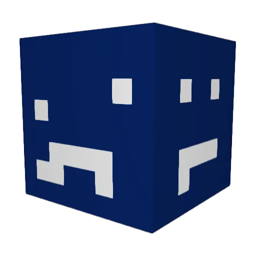 OutsideTurtIe Minecraft avatar head, 3D render
