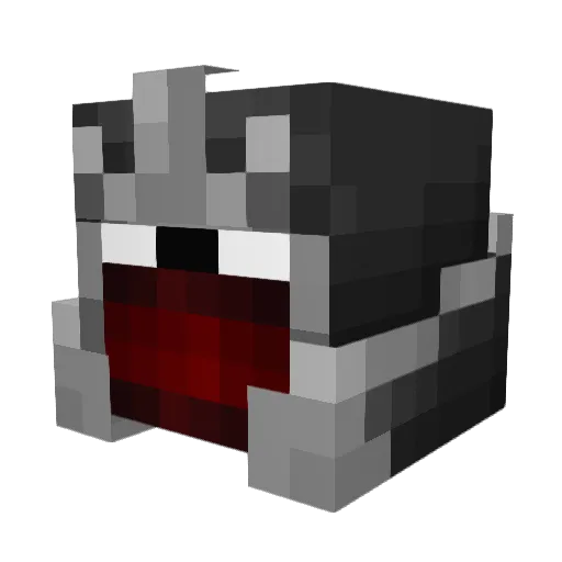 Outspeak Minecraft avatar head, 3D render