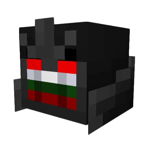 Outstanded Minecraft avatar head, 3D render