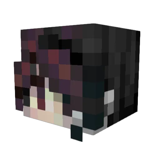 OuttaContext Minecraft avatar head, 3D render
