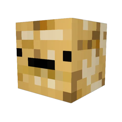 Outv_PVP Minecraft avatar head, 3D render