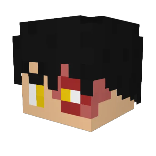 Outwanted Minecraft avatar head, 3D render