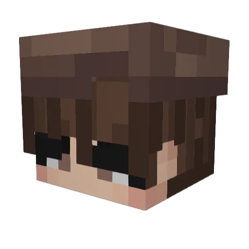 Outzzen Minecraft avatar head, 3D render