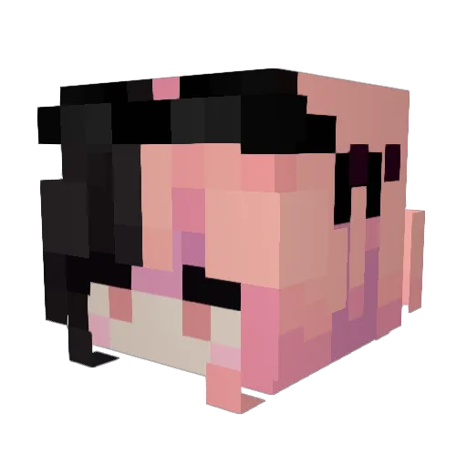 OvO886 Minecraft avatar head, 3D render