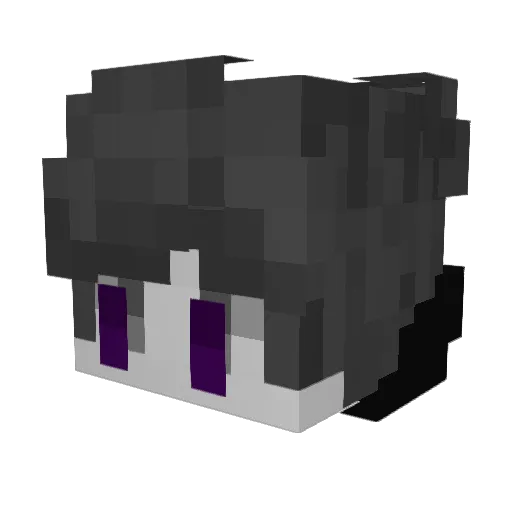 OvOFB Minecraft avatar head, 3D render