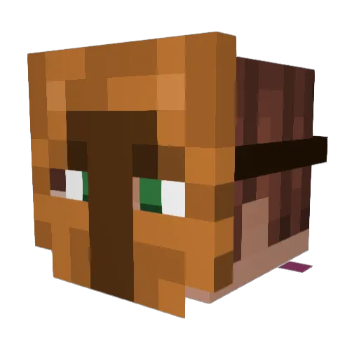 OvOFB_TTV Minecraft avatar head, 3D render
