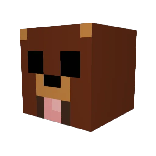 OvOKiNg23 Minecraft avatar head, 3D render