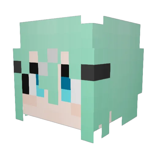 OvO_SPnight Minecraft avatar head, 3D render