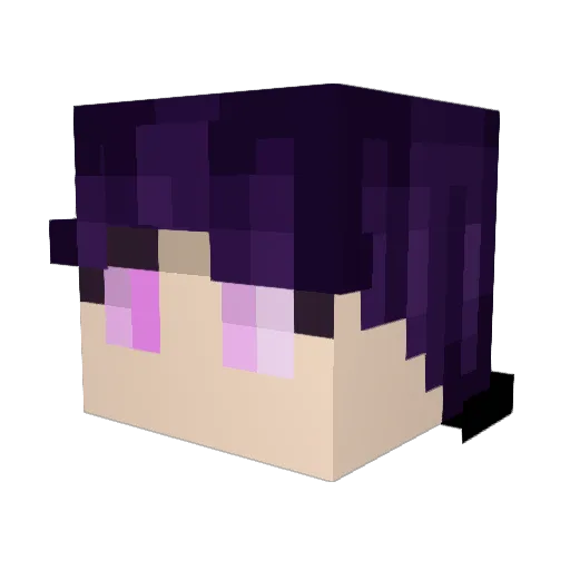 OvRay Minecraft avatar head, 3D render