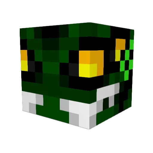 OvaKK Minecraft avatar head, 3D render