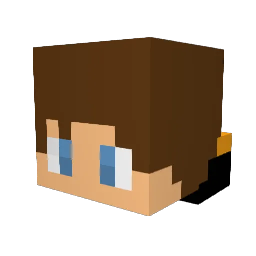OvalGard Minecraft avatar head, 3D render