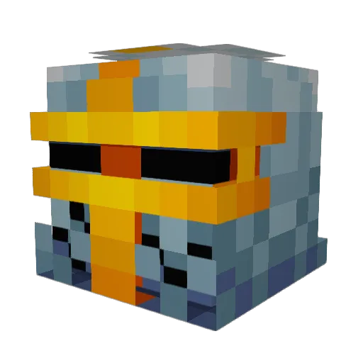 OvalHitman Minecraft avatar head, 3D render