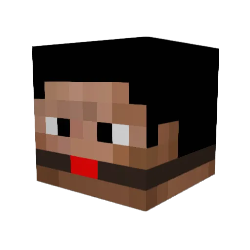 OvalKvadrat Minecraft avatar head, 3D render