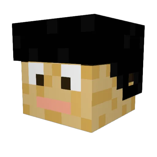 Ovals1821 Minecraft avatar head, 3D render