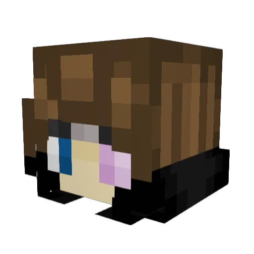 Ovatae Minecraft avatar head, 3D render
