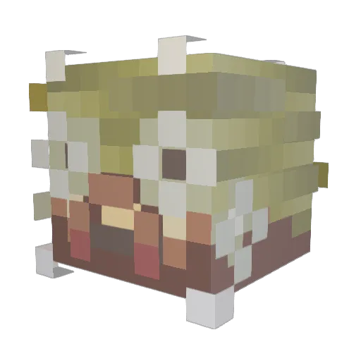Ove_Ove Minecraft avatar head, 3D render