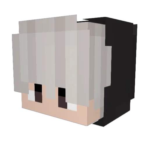 Oveerss Minecraft avatar head, 3D render
