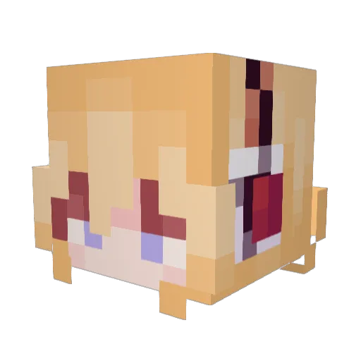 Ovelinha_Br Minecraft avatar head, 3D render