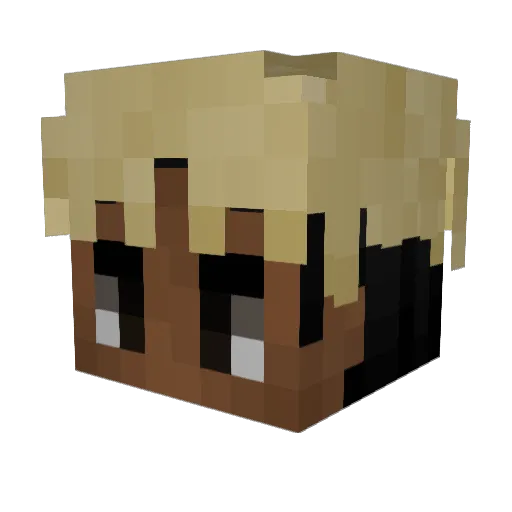 OverBurnDR Minecraft avatar head, 3D render