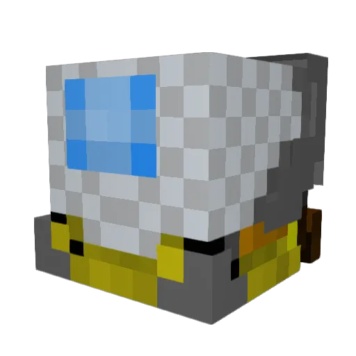 OverCrisp Minecraft avatar head, 3D render