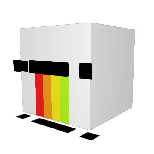 OverDawnPVP Minecraft avatar head, 3D render