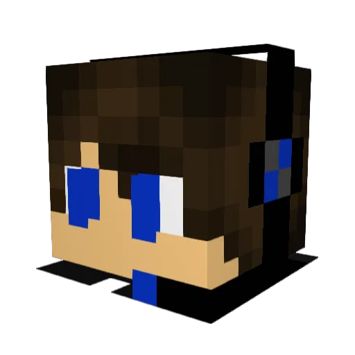 OverDose26 Minecraft avatar head, 3D render