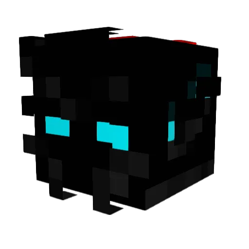 OverEzy Minecraft avatar head, 3D render