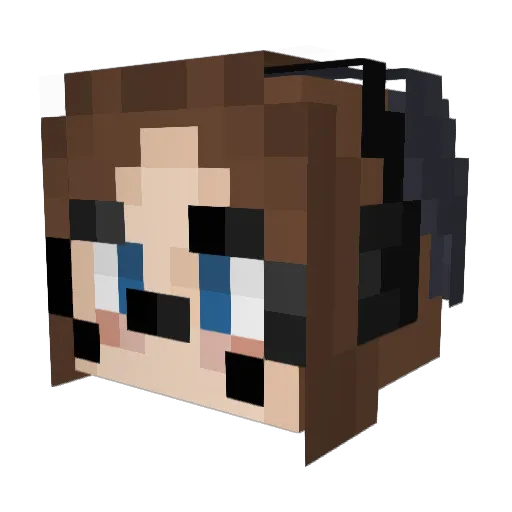 OverFog Minecraft avatar head, 3D render