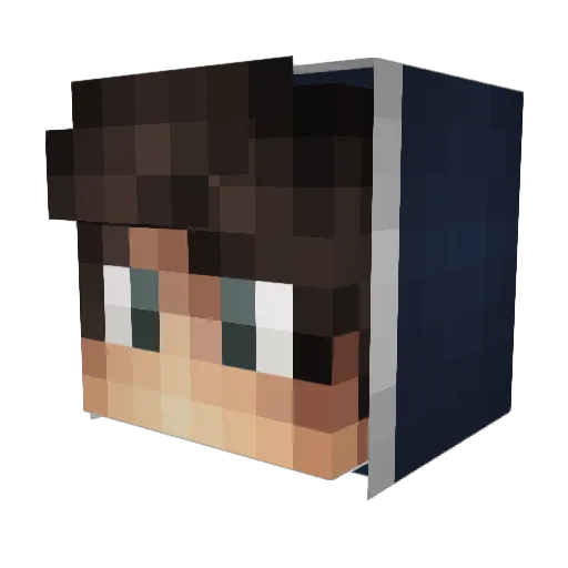OverFrames Minecraft avatar head, 3D render