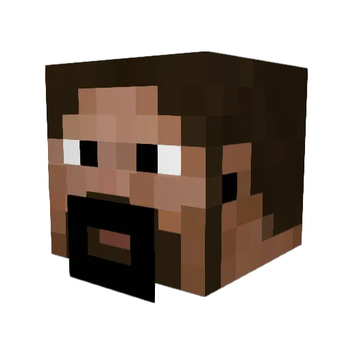 OverKiller420 Minecraft avatar head, 3D render