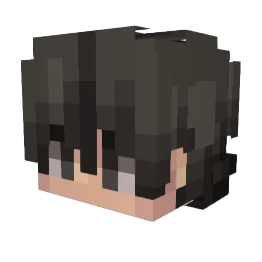 OverOP Minecraft avatar head, 3D render
