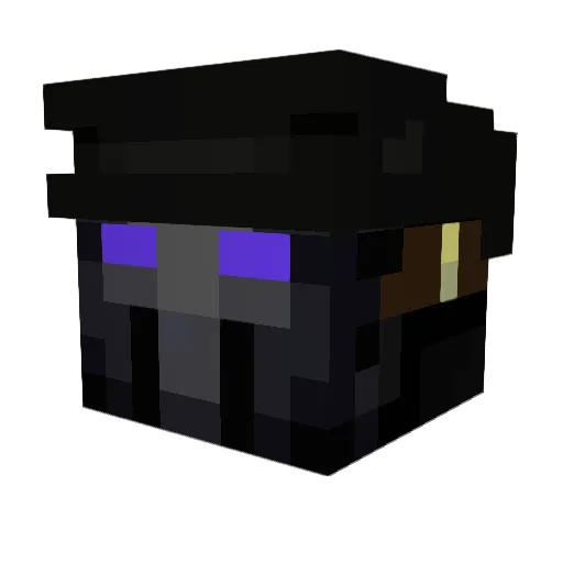 OverWave Minecraft avatar head, 3D render