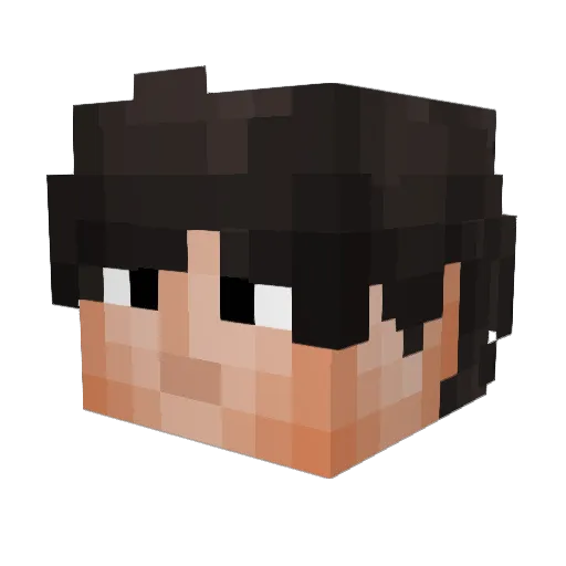 OverWorkedAgent Minecraft avatar head, 3D render