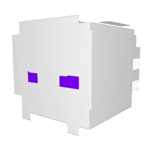 Over_Clocked Minecraft avatar head, 3D render