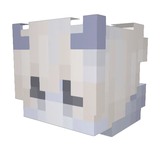 Over_Frost_ Minecraft avatar head, 3D render
