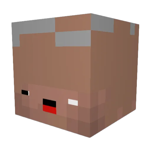 Overbich227 Minecraft avatar head, 3D render