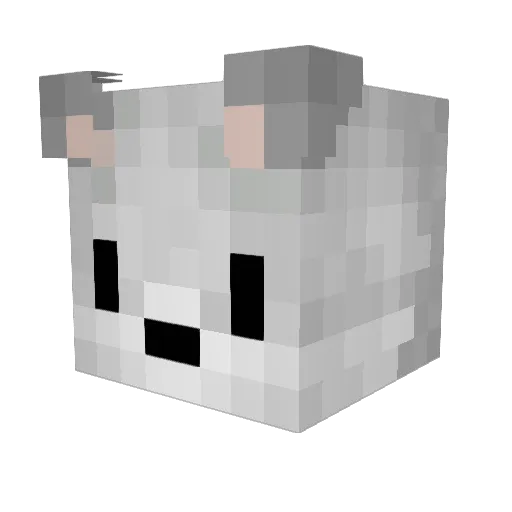 OverclockGaming Minecraft avatar head, 3D render