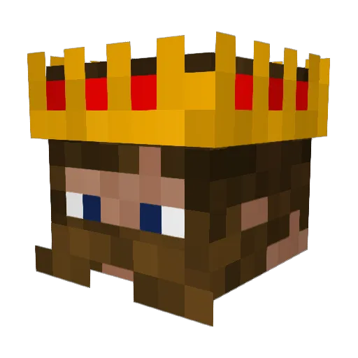 Overcontrol1 Minecraft avatar head, 3D render