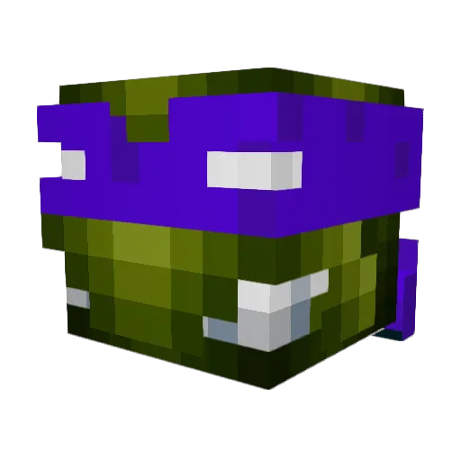 Overdauze Minecraft avatar head, 3D render
