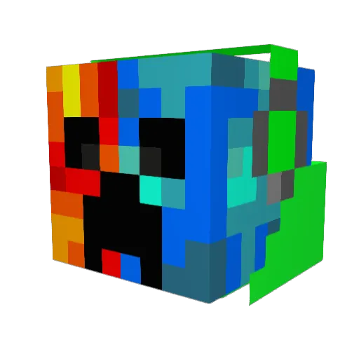 OverdueAura8855 Minecraft avatar head, 3D render