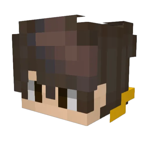 Overgotsnipe74 Minecraft avatar head, 3D render