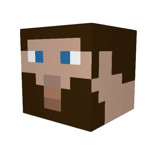 OvergrownMidget Minecraft avatar head, 3D render